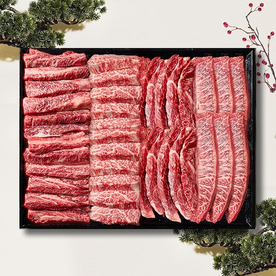 [예담우] 1++등급 한우구이 선물 예담연세트 1kg(갈비살250g+토시살250g+업진살250g+부채살250g) 209,000원