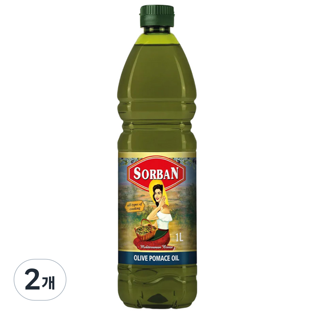 소르반 스페인산 올리브오일 가열조리용 포마스 (PET) 튀김용, 2개, 1L 25,030원