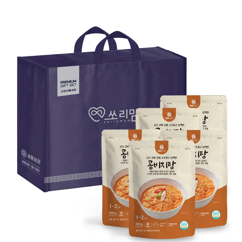 엠에스푸드 콩비지탕5팩 600g 선물 세트, 600g, 1세트 36,600원