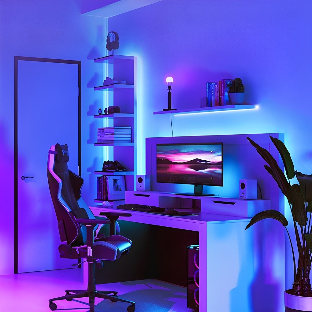 RGB 라인 LED 스트립 붙이는조명 PC방 감성 간접 무드등 틱톡조명 홈피시방 8,800원