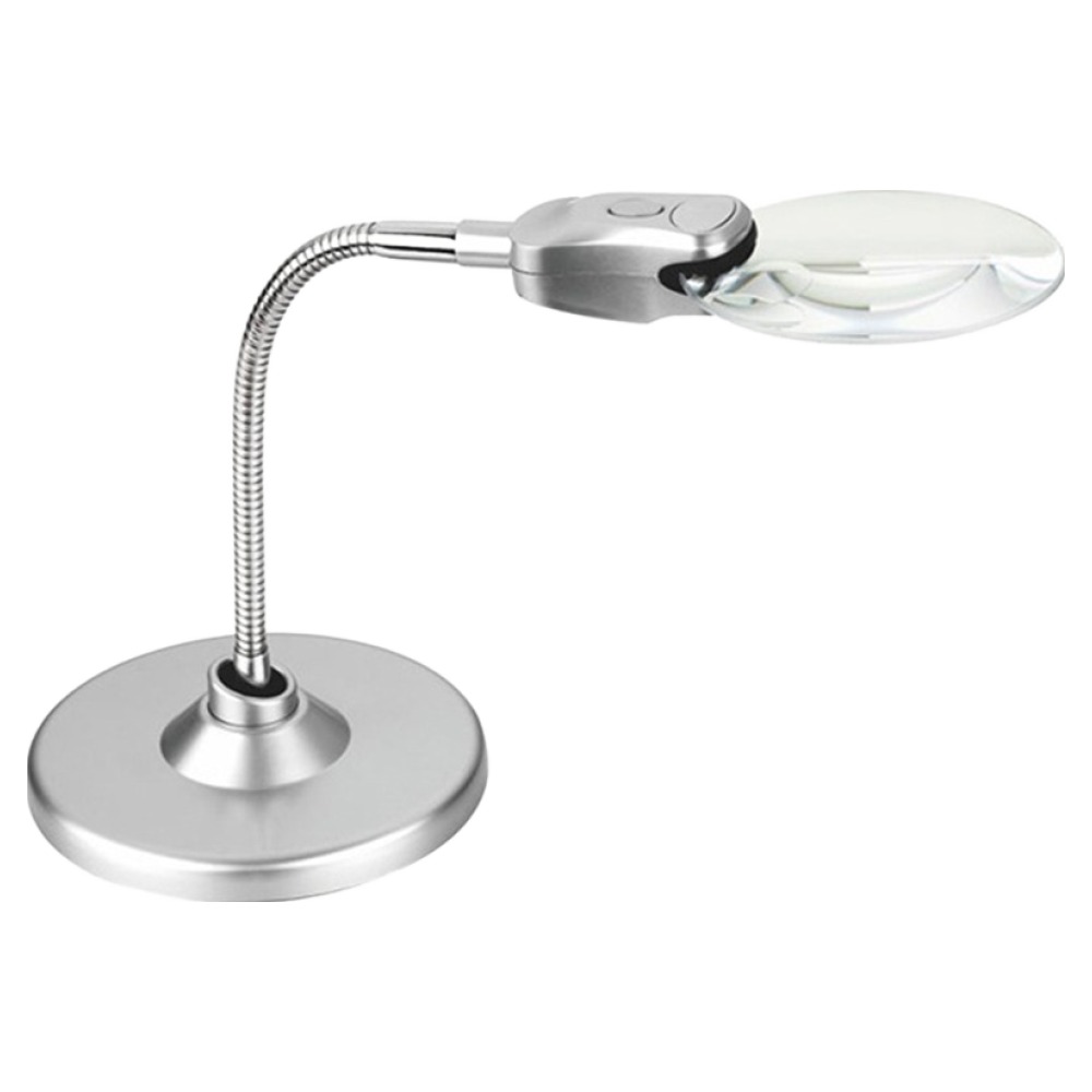 고배율 확대경 루페 고휘도 LED 자바라 스탠드 확대경 원형 지지대 15,800원