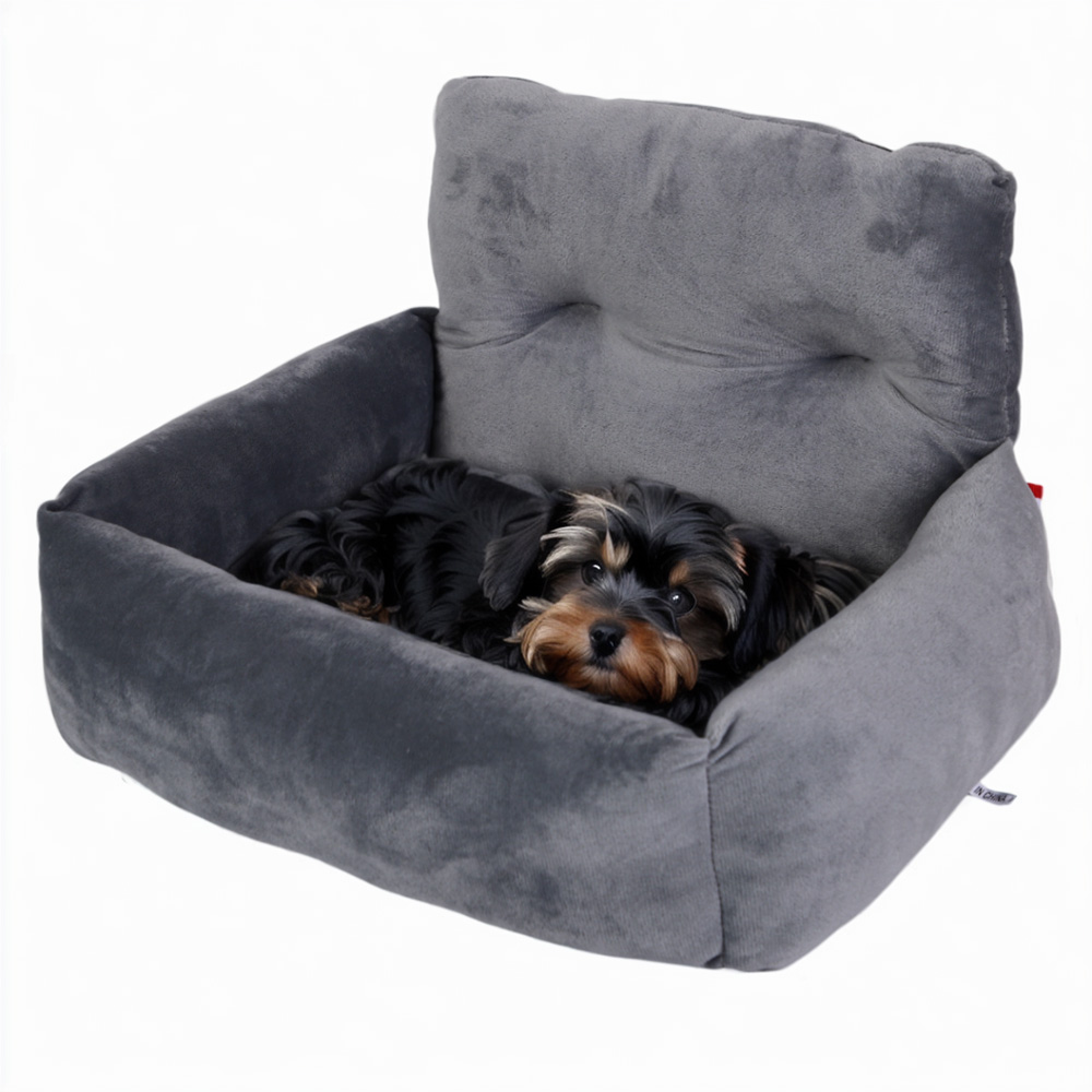 도그팜 강아지 자동차 카시트 극세사 애견 차량용 쿠션, 1개, 그레이 14,900원