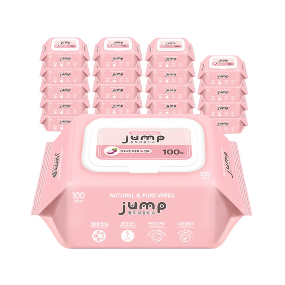 꿈토리 뉴 넉넉한 점프 캡형 55gsm 저자극 무향 엠보싱 100매 20팩 저자극 무향 저자극 엠보싱 23,150원