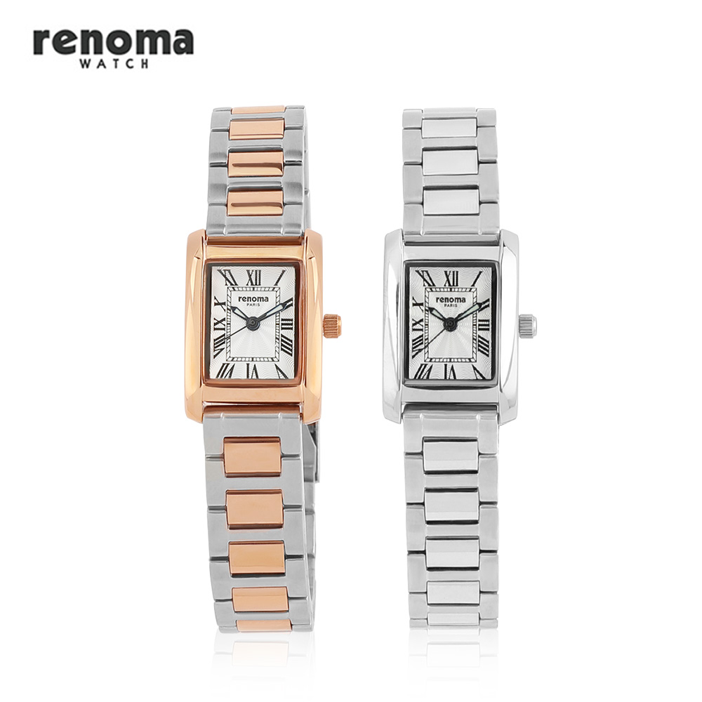 renoma 레노마 로마자 사각 클래식 여성 메탈시계 RE535LWH metal 59,000원