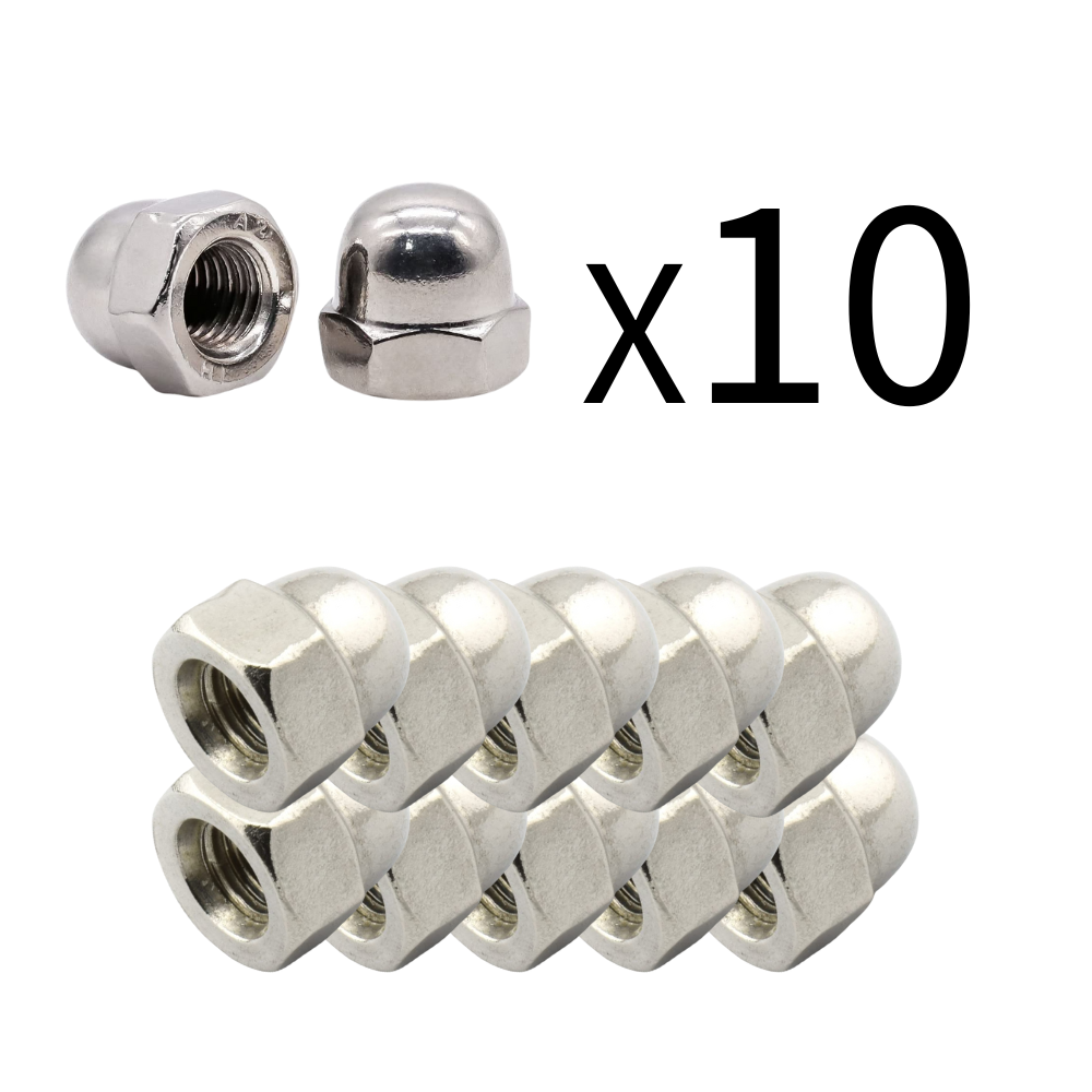 굿나잇몰 스텐 캡너트 볼트캡 M3 M4 M5 M6 M8 M10 M12 3/8 1/2 인치 너트 10개 묶음, 10개, M3, 6mm 200원