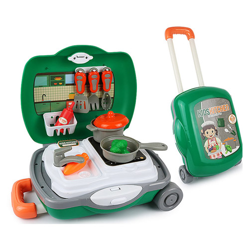 파피앙 역할놀이 주방놀이(배낭/캐리어) 장난감 완구 소꿉놀이, 주방놀이캐리어, 1개 19,700원