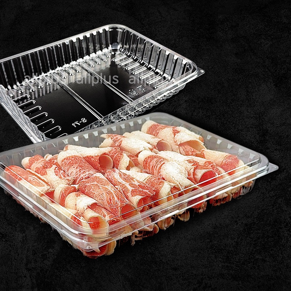 올플러스 프리미엄 정육용기 투명 대패 식자재 납품용, 1박스, 100세트 60,000원