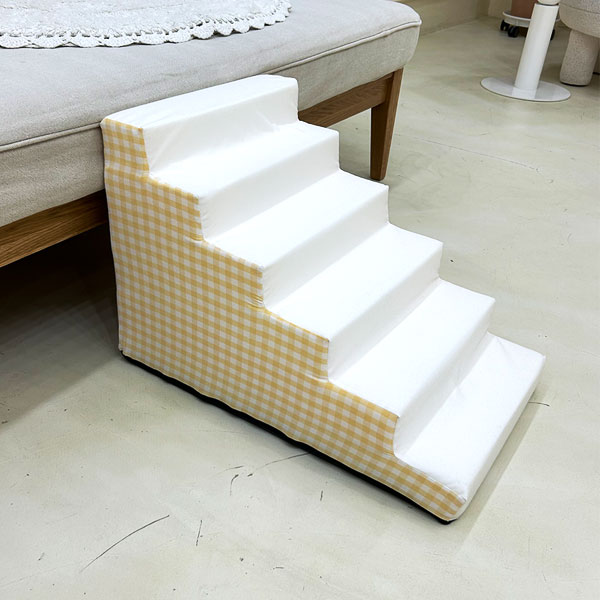 dp 스티치박스 메란지 논슬립 6단 스텝 옐로우색 강아지 계단 44,000원