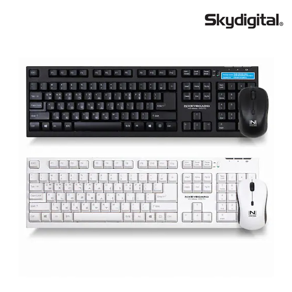 스카이디지탈 무선 키보드 마우스 세트 W570 38,000원