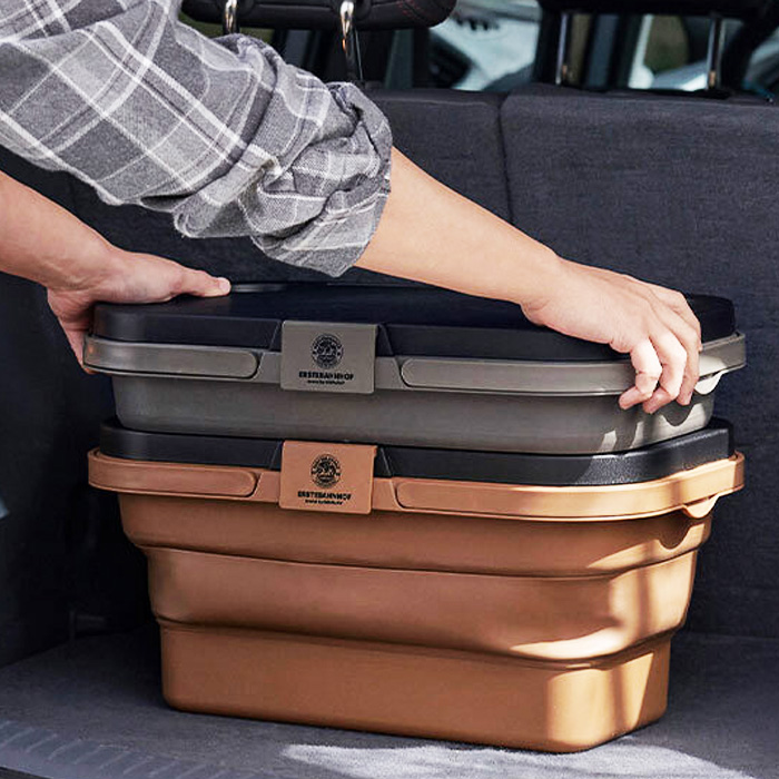 에스테반호프 폴딩 버킷 캠핑 테이블_오커 브라운 캠핑테이블 용품 차박 차박 피크닉 21,000원