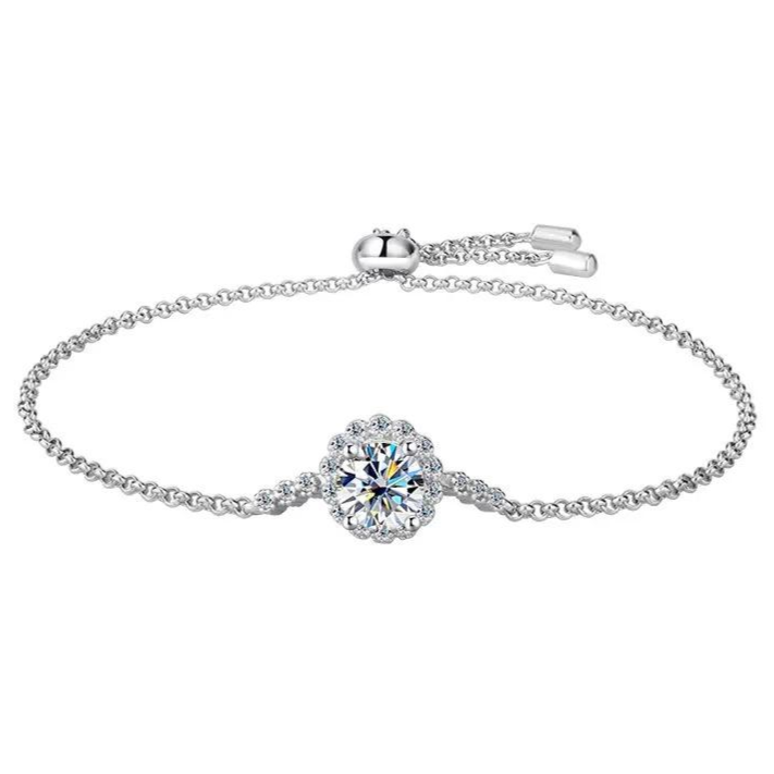 시르겜스 모이사나이트 1캐럿 원형 반짝이 샤이니 모조 다이아몬드 베이직 팔찌 11,000원