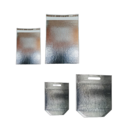 [더착한팩] 은박 보냉팩 보냉백 손잡이 스텐드형 빙수 샐러드 포장 10장 7,500원