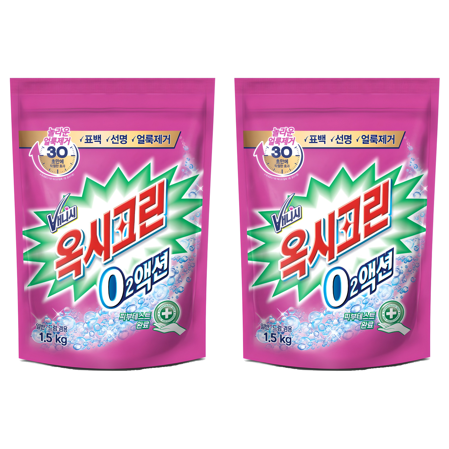 오투액션 분말형 표백제, 1.5kg, 1개입, 2개 26,580원