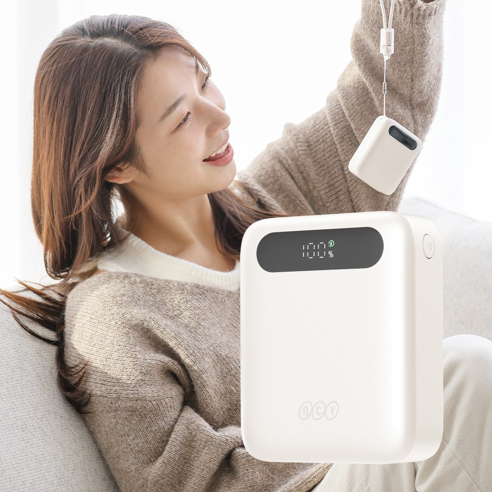 QCY AIR 보조배터리 트래블 미니 초경량 기내반입 고속충전 22.5W 10000mAh 신제품, 보조배터리 트래블 미니 PB10D 21,900원