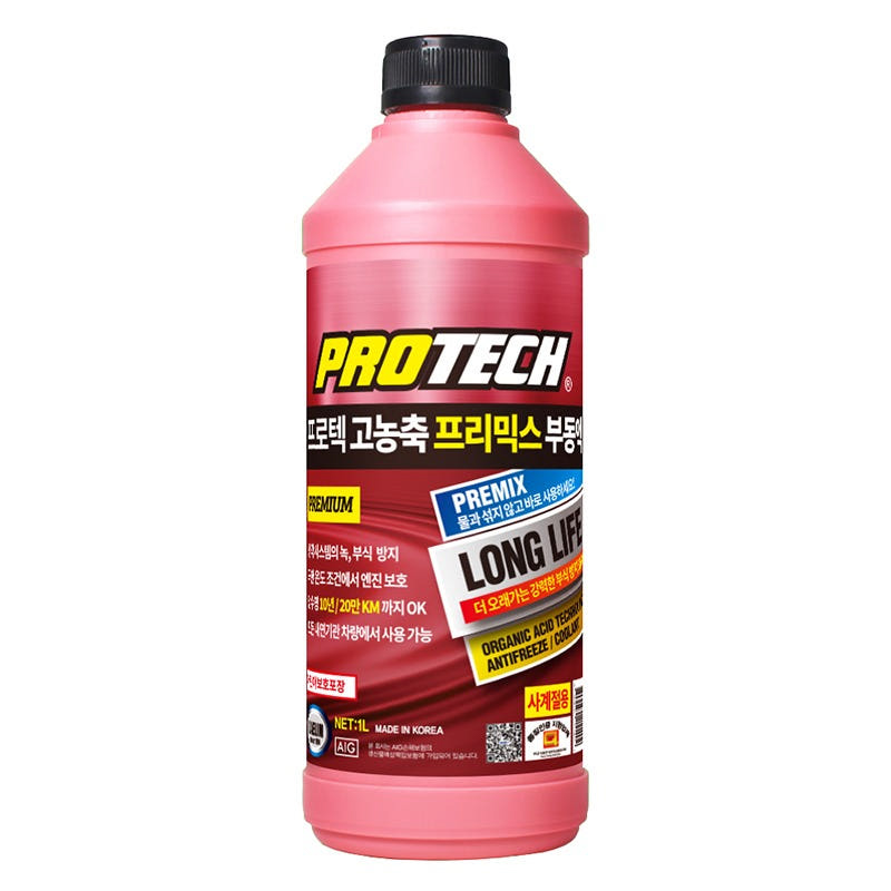 적색 부동액 보충용 롱라이프 냉각수 첨가제 빨간색 부동액, 1L, 1개 9,000원