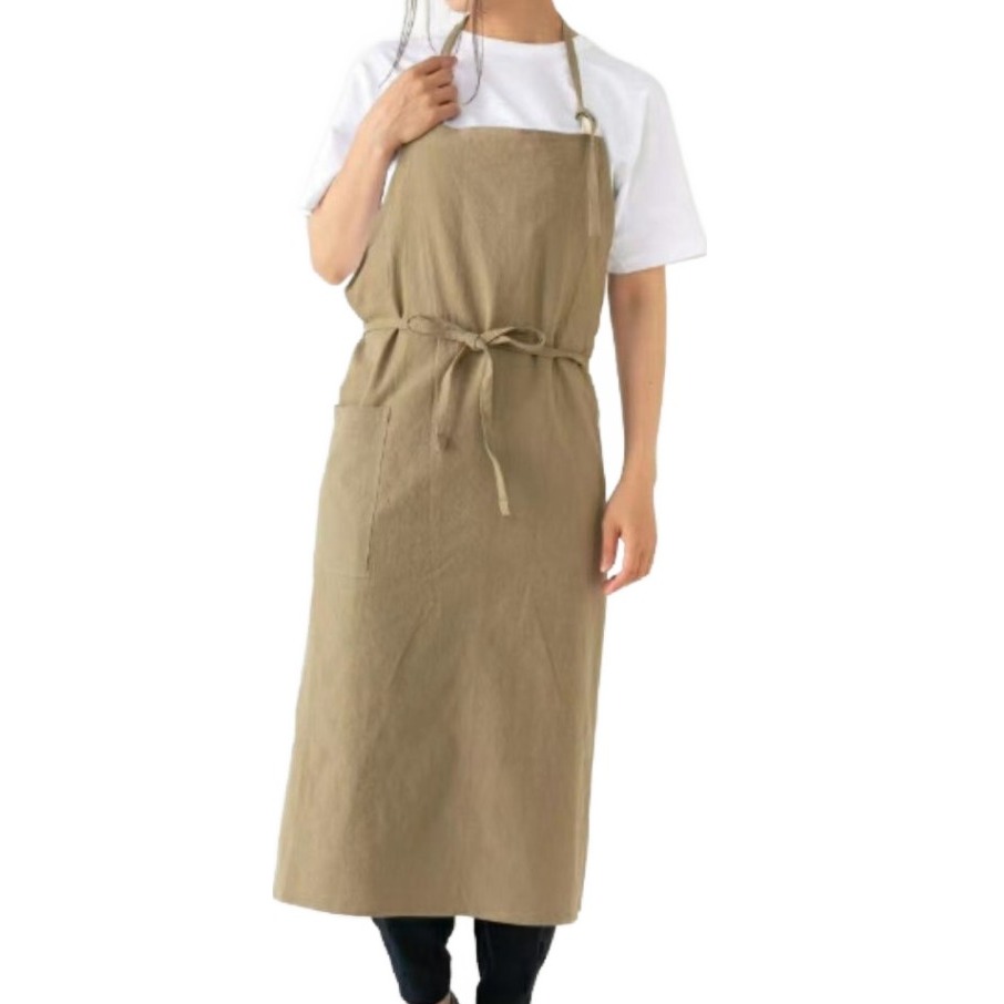 블룸홈 린넨 원피스 앞치마, 카키, 1개 28,930원