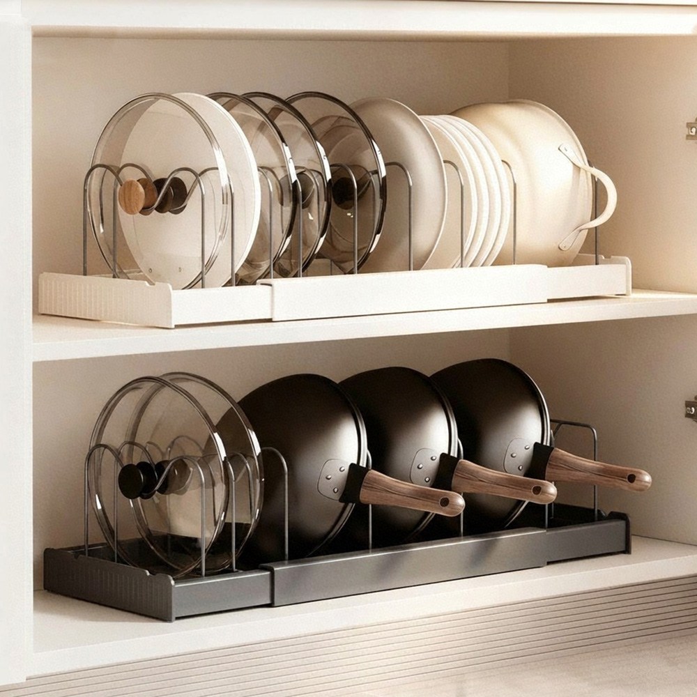 일상플랜 길이조절 후라이팬 정리대 12,300원