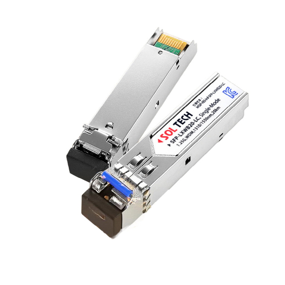 솔텍 미니 지빅 광모듈 SFP 1Gbps LXWB20 WDM 1코어 LC 싱글모드 광단자 광스위치허브 광케이블 광커넥터 37,200원