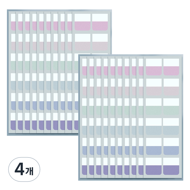 만들하비 인덱스 접착 메모지 대용량 10 파스텔컬러, 4개, 120개입 21,000원