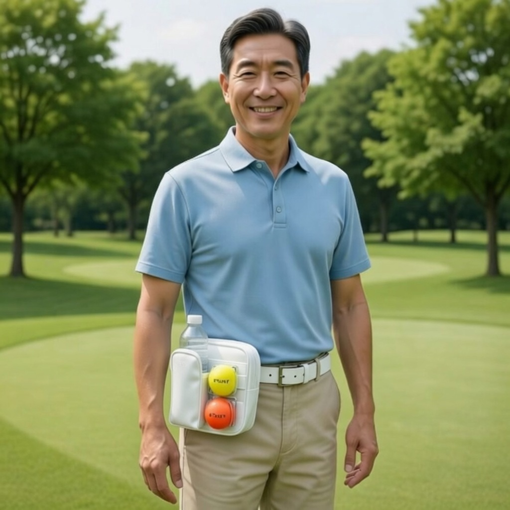 반샐리 심플한 파크골프 초경량 힙색 허리색, 1개, 심플화이트 25,800원