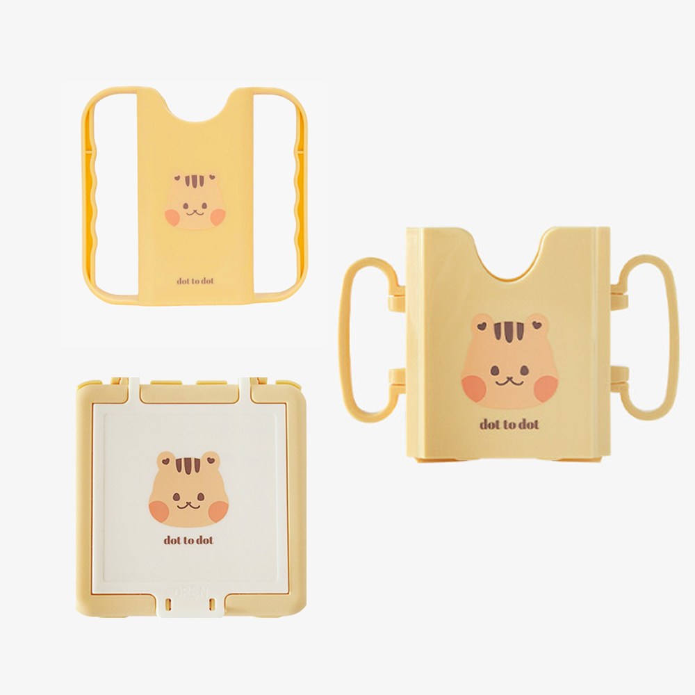 돗투돗 아가드 유아용 우유 두유 팩 홀더 라지, 미니,  치즈커팅기 3패키지 세트 (옐로우) 19,100원