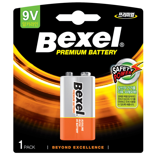 벡셀 알카라인 건전지 9V X 10개, 1개입, 10개 18,080원