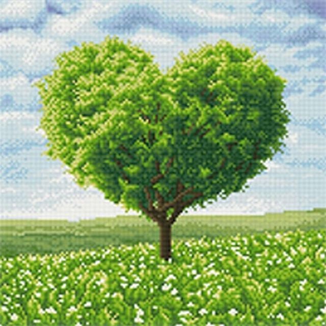 DIY 보석십자수 러블리 그린 하트 트리 30X30 MCL 19,890원