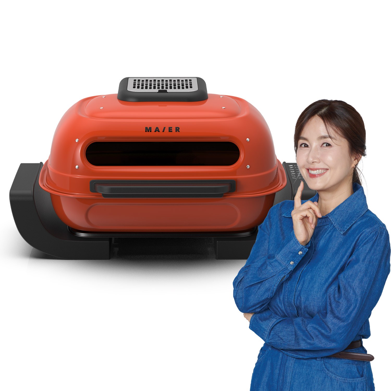 [마이어] 와이드 듀얼히팅 생선그릴 (+다용도팬+유분필터10매) (GF-008) / 신애라 3중 필터, 단품 129,000원