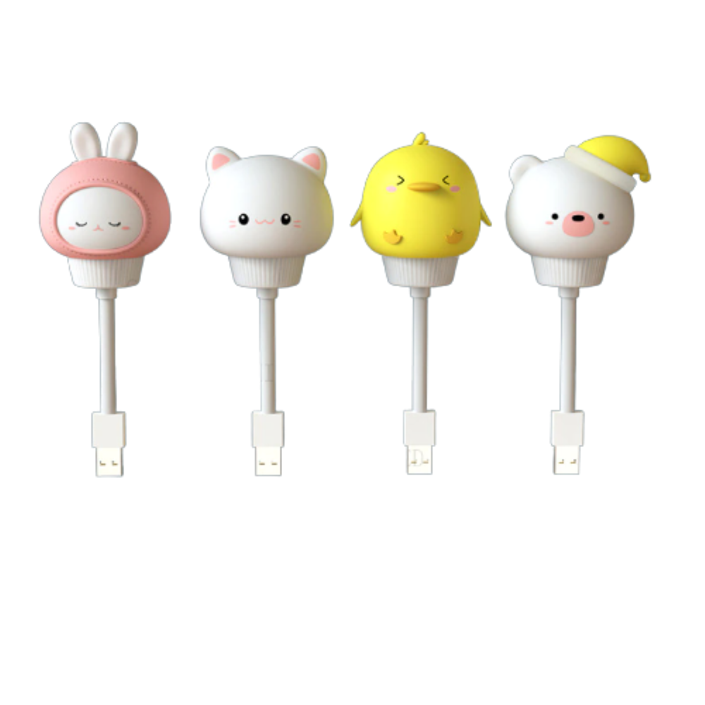USB LED 미니 캐릭터 취침등 무드등 수면등 은은한 캠핑조명 11,900원