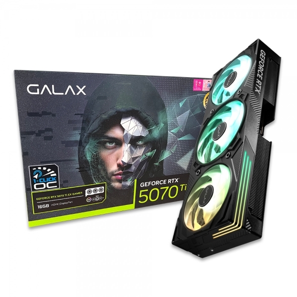 갤럭시 GALAX 지포스 RTX 5070 Ti EX GAMER BLACK OC D7 16GB 1,769,280원