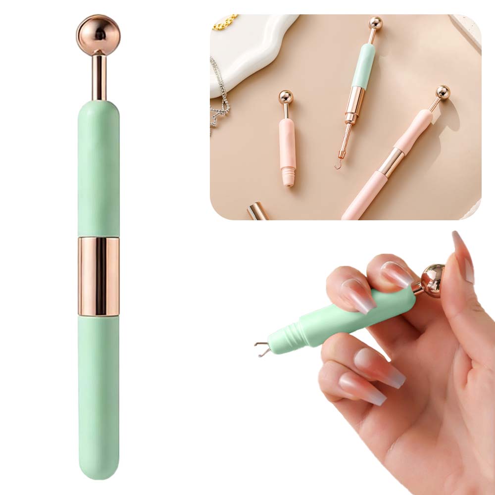 루베이 쌍두 팔찌 착용 보조기 셀프 팔찌 목걸이 걸쇠 연결 도우미 귀걸이 진주 주얼리 착용, 녹색, 1개 9,900원