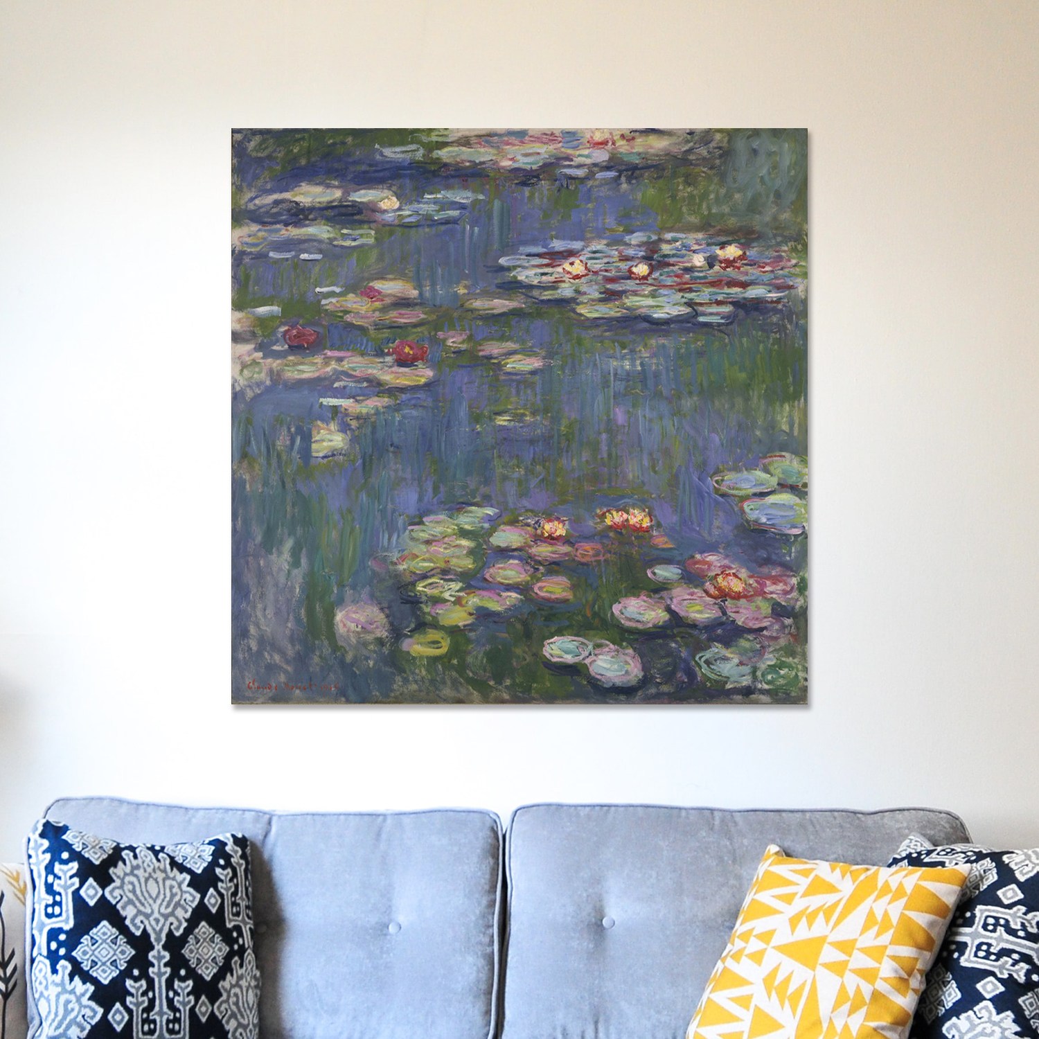 명화 액자 클로드모네 의미있는선물 인테리어 인테리어액자 수련 집들이 90,000원