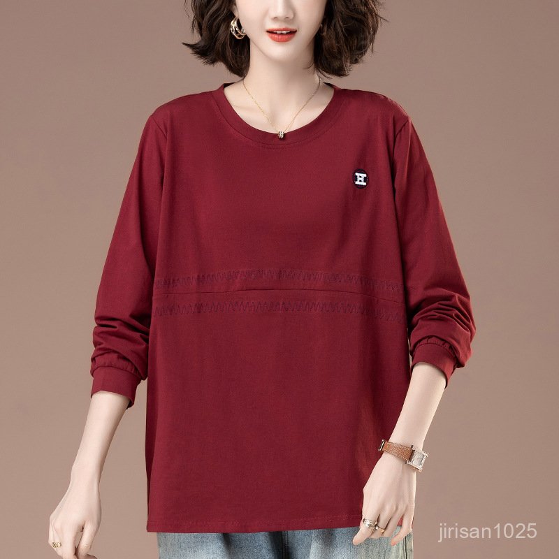 여성용 모던 그레이 긴팔 니트 티셔츠 봄가을 긴팔 티셔츠 여성 신상품 플러스 사이즈 여성 의류 루즈핏 스트레이트 캐주얼 다용도 슬림핏 티셔츠 6 여성용 따뜻한 슬림핏 그레이 니트티 30,760원