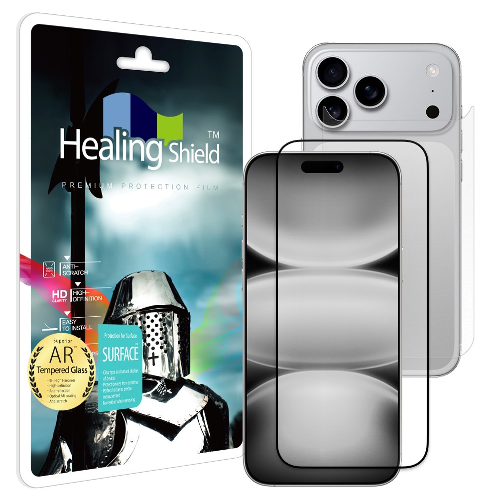 아이폰17 프로 3D 풀커버 AR 고화질 강화유리 액정보호필름 1매 후면1매 18,720원