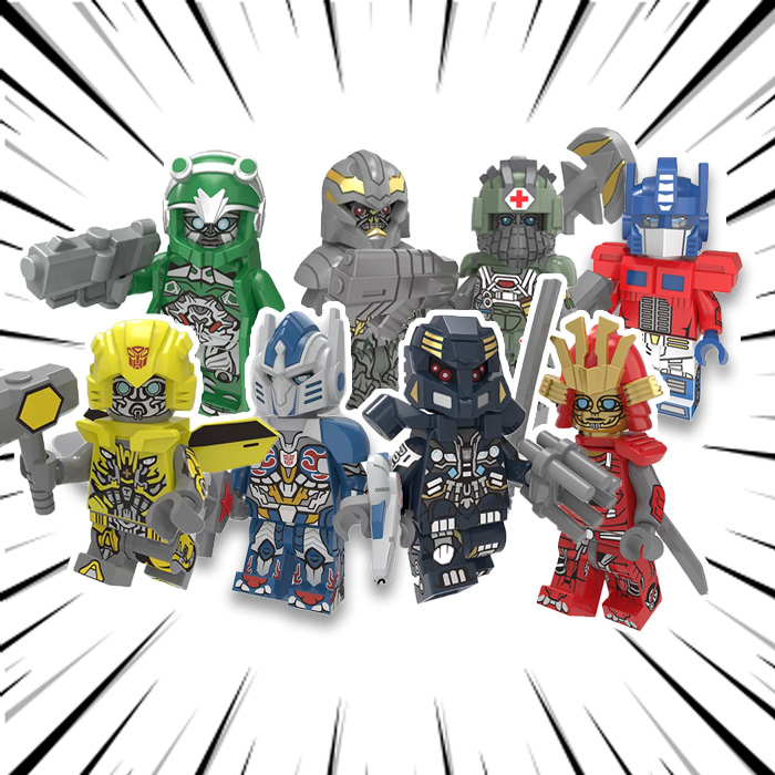 트랜스포머 로보트 캐릭터 8종 호환블록 브릭미니피규어 취미/수집/장식/컬렉션용 커스텀 블록피겨, 1개, TF09. 트랜스포머 8종 세트(로켓) 29,000원