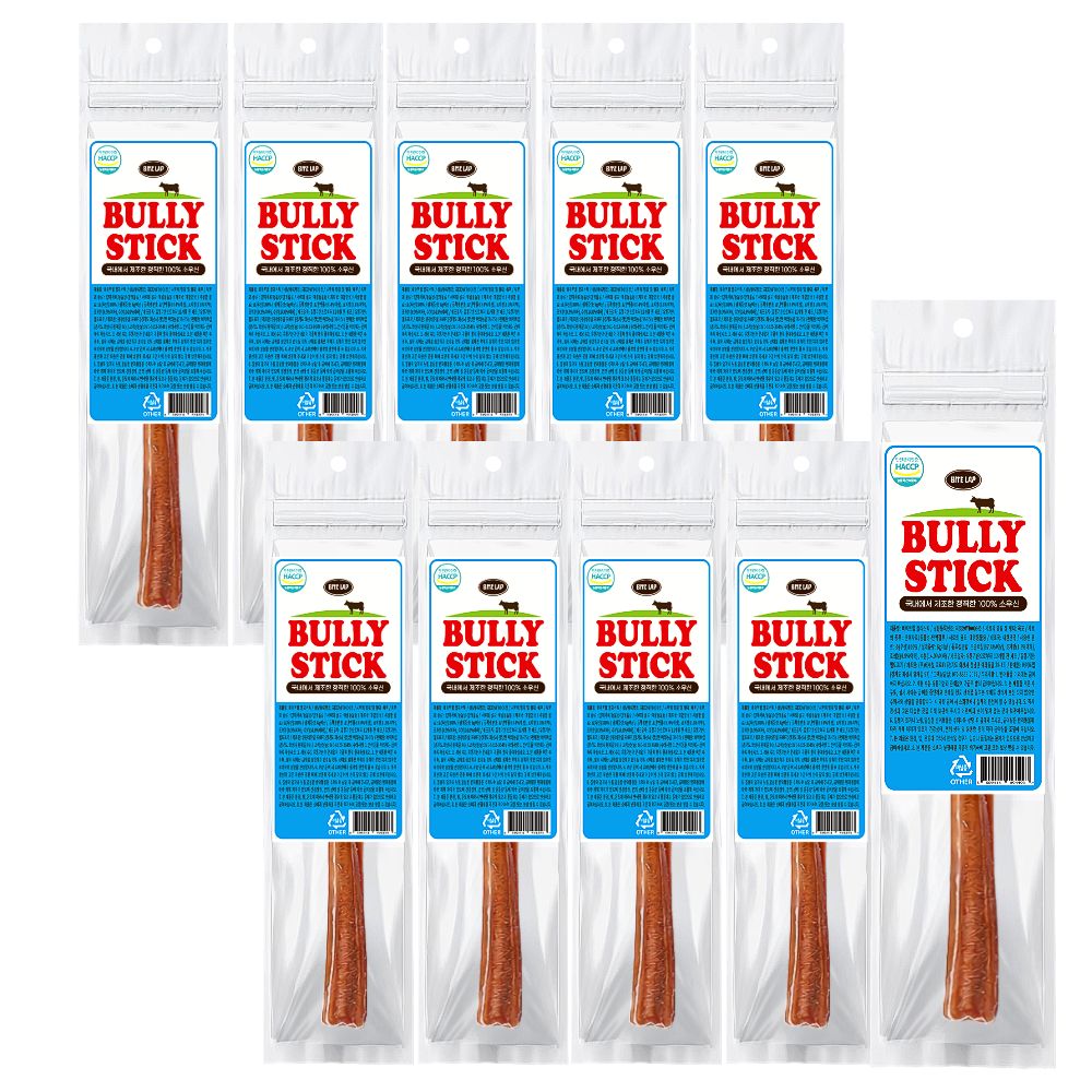 바이트랩 강아지 불리스틱 국내산 간식, 10개, 6g, 한우 13,750원