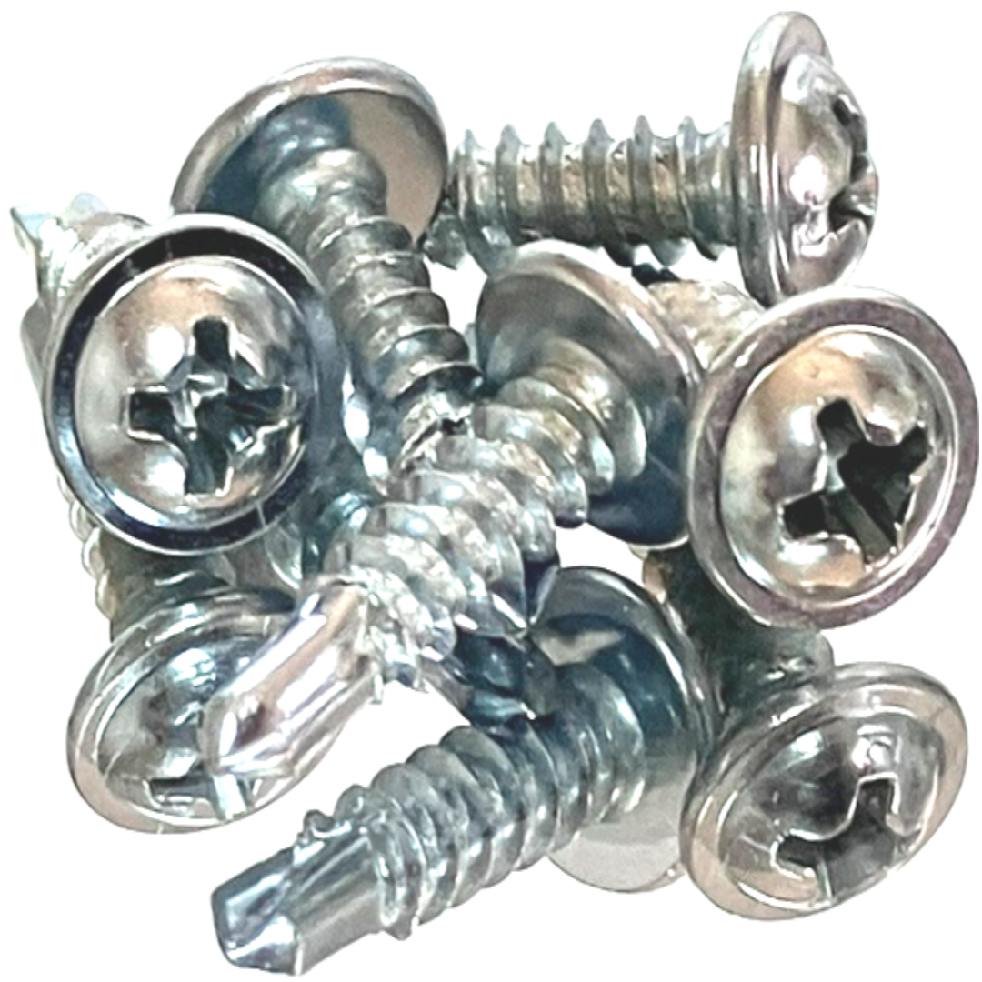 직결피스 철판용 나사 철 와샤머리 백색 #8(4.2mm) 13mm~75mm, 1000개 10,440원