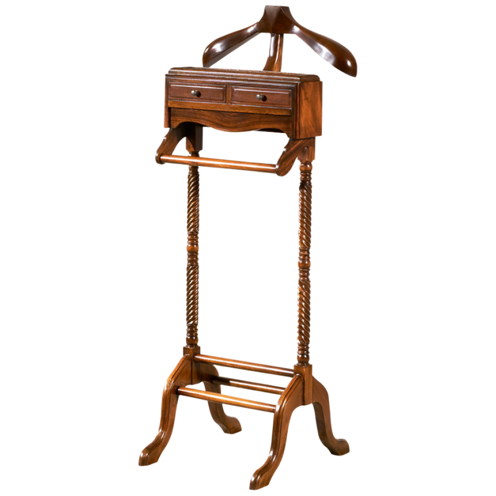 유캐슬 마호가니 엔틱 원목 양복걸이_착불배송, 단품 83,000원