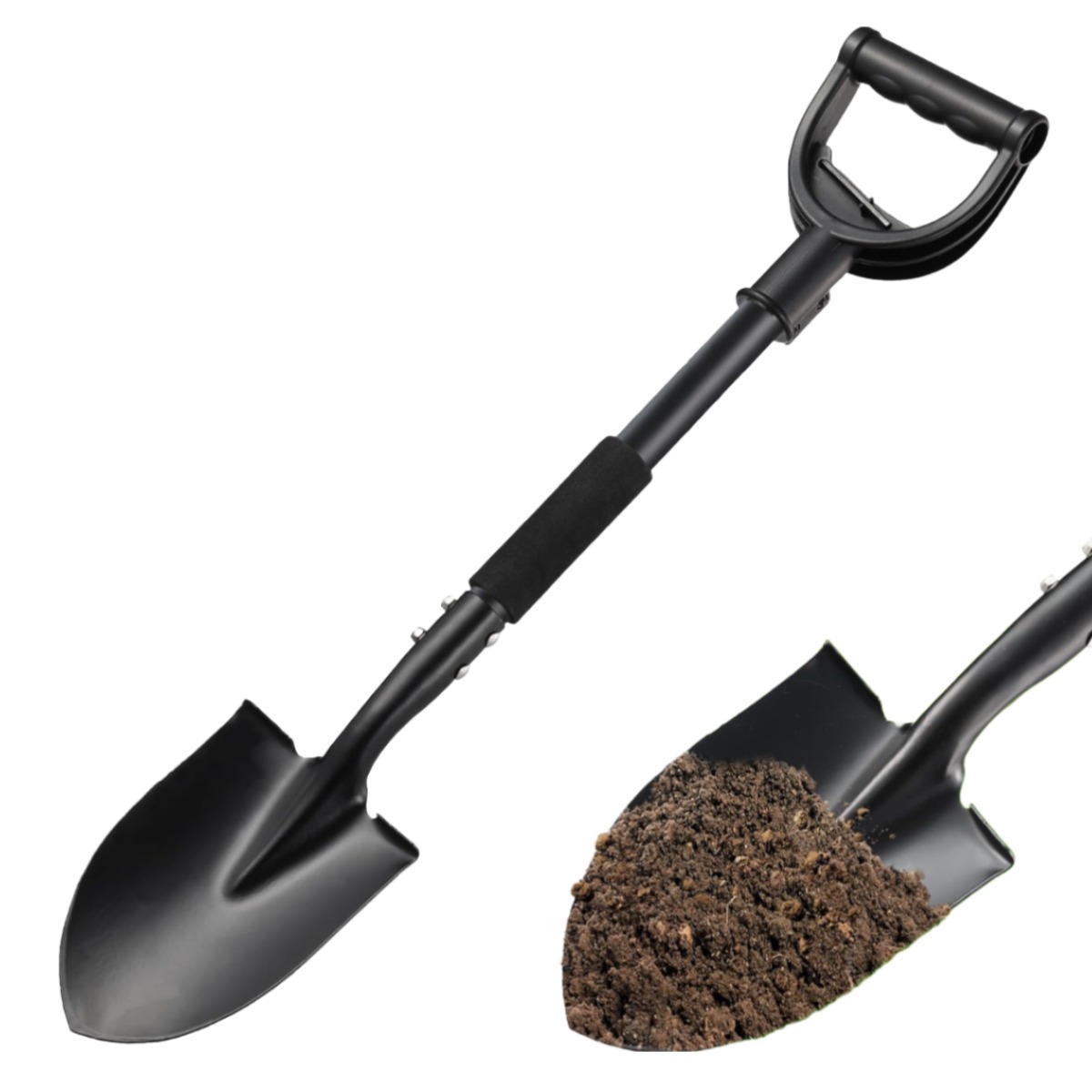 일반삽,다용도 삽, 원예 도구 정원 삽 일반, 삽79cm금속 삽, D자형 손잡이, 날카로운 둥근 날, 편안한 그립감 23,900원