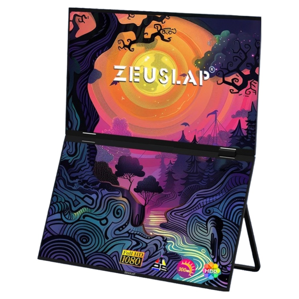 제우스랩 FHD 330도 회전 휴대용 듀얼 모니터 298,000원