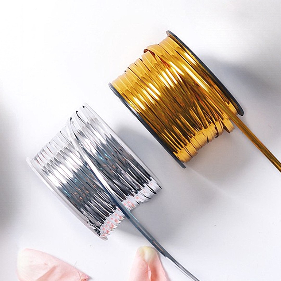 기프트 포장와이어 빵봉지 포장끈 빵끈 철사 롤 리본 타이 선물포장 포장지 답례품, 1개, 실버 9,500원