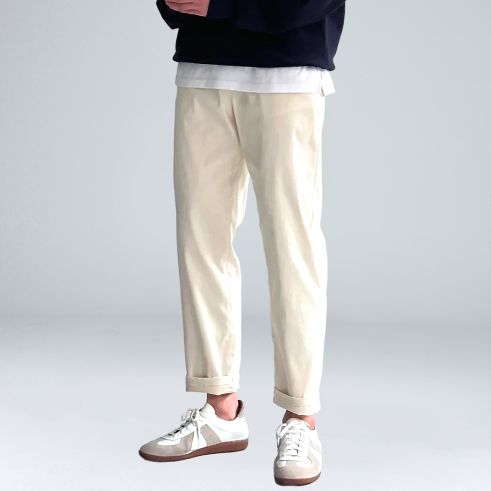 이브클로젯 남성용 빅사이즈 스판 밴딩 일자 면바지 6081-1 27,400원