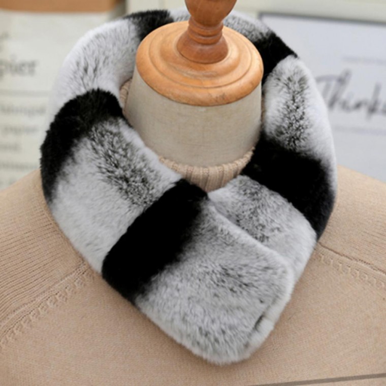 통밍크머플러 렉스 겨울 토끼 투톤 마그네틱 통가죽 머플러 밍크머플러 자석 77,400원