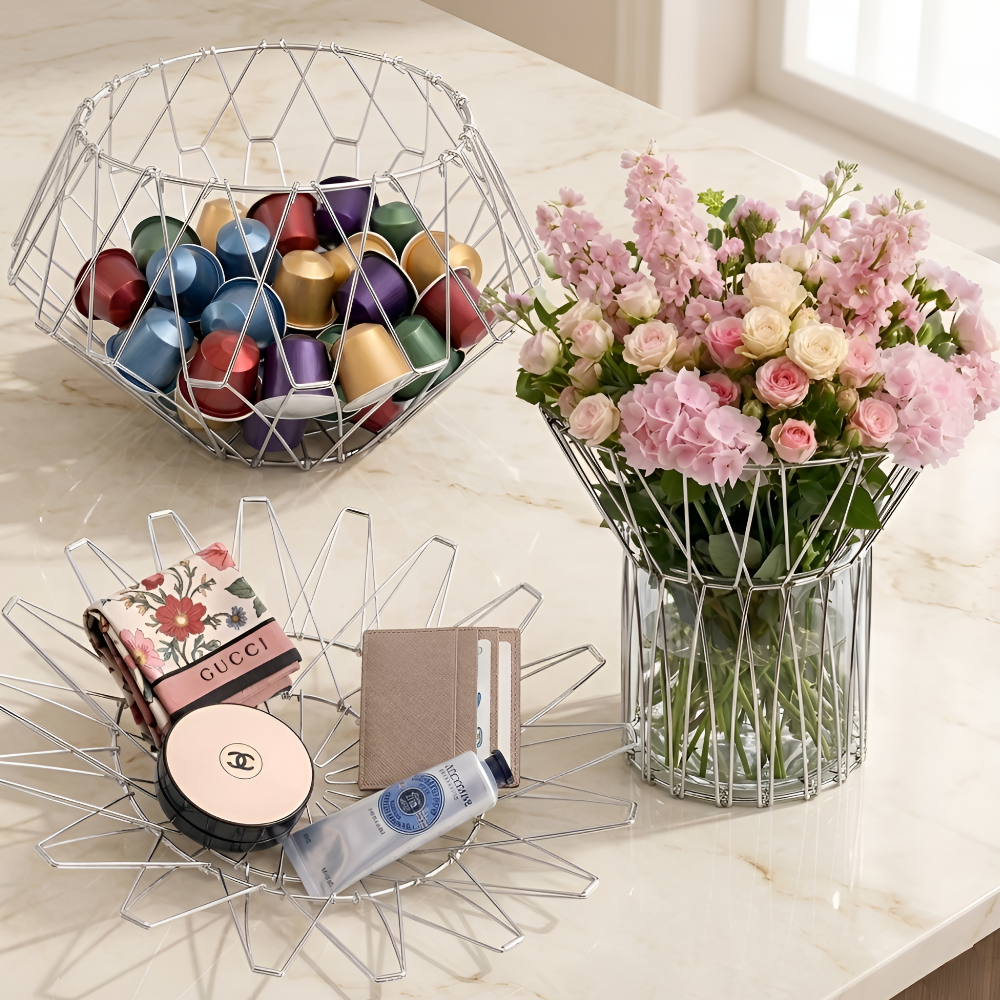 세지아 변신하는 와이어 바스켓, 1개, 실버 19,000원