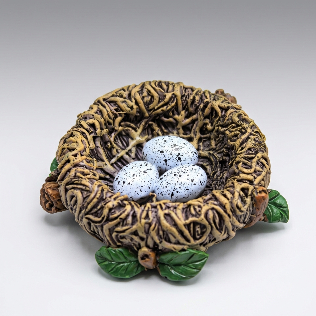 몰투데이 정원 온기 꾸미기 장식품 조형 새 둥지, 혼합색상 6,000원