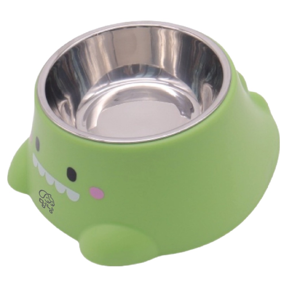 멍냥 반려동물 경사형 공룡모양 스테인리스 식기, 그린, 1개 6,900원