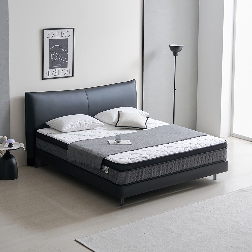 라로퍼니처 스테디 1500 1800 가죽 호텔식 Q LK 침대 + 유로탑 매트리스 포함 퀸 라지킹 프레임 939,000원