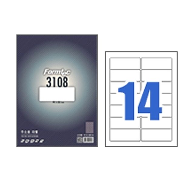 폼텍 주소용라벨지 LS3108 100매/14칸 24,460원