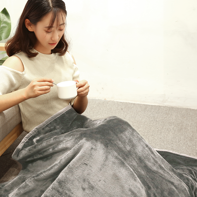 RichMagic 양면 극세사 전기요 온도조절 타이머 기능물세탁 플란넬 전기담요 가정용 전기장판 전기매트 130*180cm, 그레이, 130*180cm 63,900원