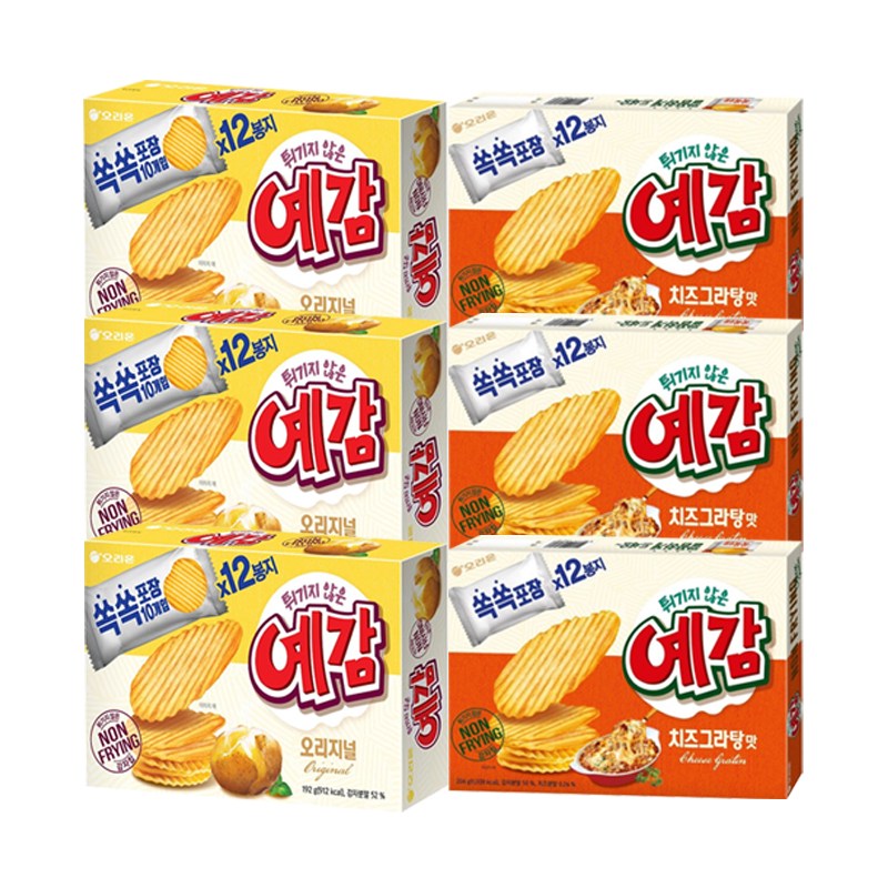 오리온 예감 치즈그라탕 204gx2개+오리지널 192gx2개[총4개]무료배송, 6개 22,530원